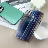 iPhone 15 plus Anti Yellow Glass Finish Transparent Color Back Cover - Bharatcase